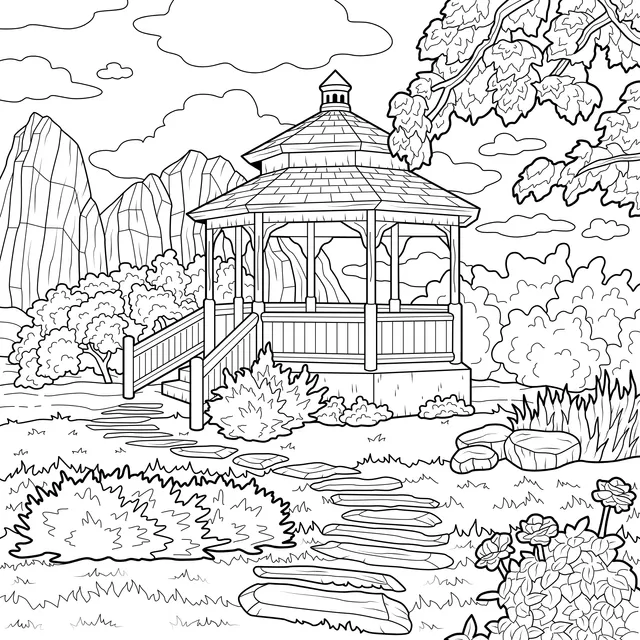 Gazebo in the Countryside