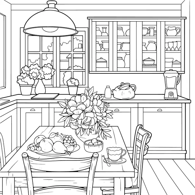 Cozy Kitchen Scene