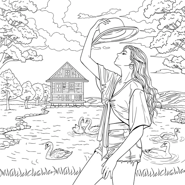 Girl by the Lake