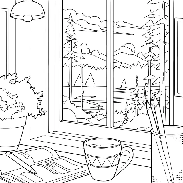 Quiet Time by the Window