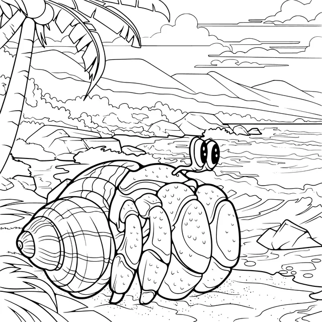 Hermit Crab on the Beach