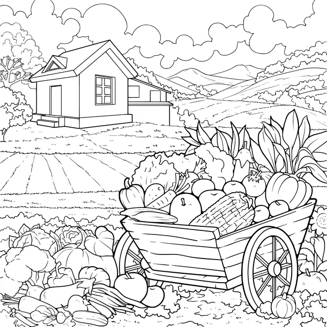 A Bountiful Rural Scene