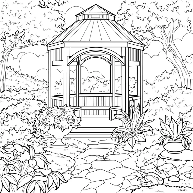 Gazebo in the Garden