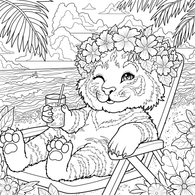 A Relaxing Vacation - Tiger