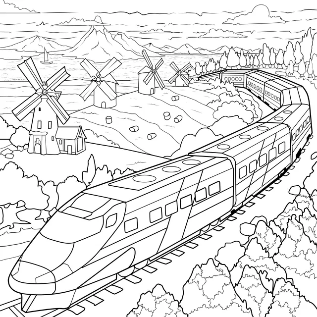 Autumn Train Landscape