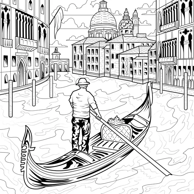Gondolier in Venice