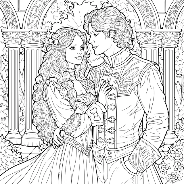 Romantic Palace - loving Couple