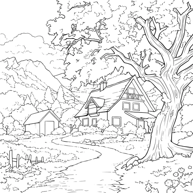 Beautiful Autumn Countryside Scene