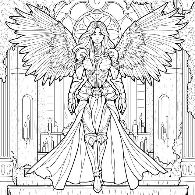 Divine Female Warrior Angel