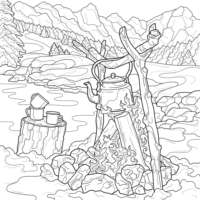Outdoor Camping Scene