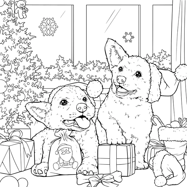 Cute Christmas Dogs