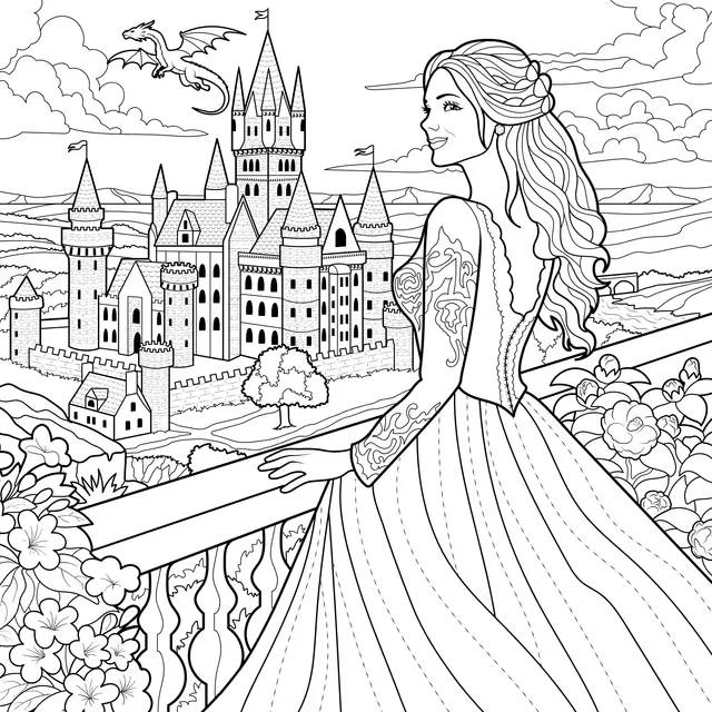 Princess Gazing at the Castle