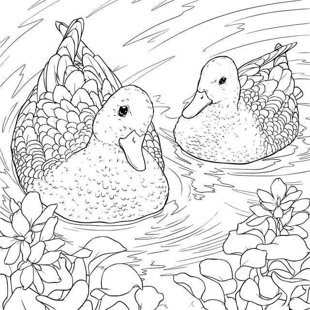 Two Ducks in the Water