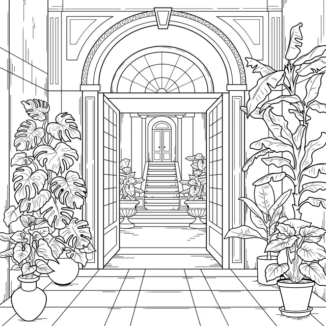 Exquisite Foyer Scene