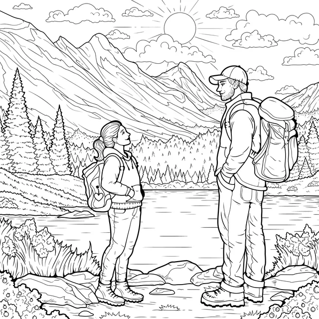 Outdoor Parent - Child Hiking