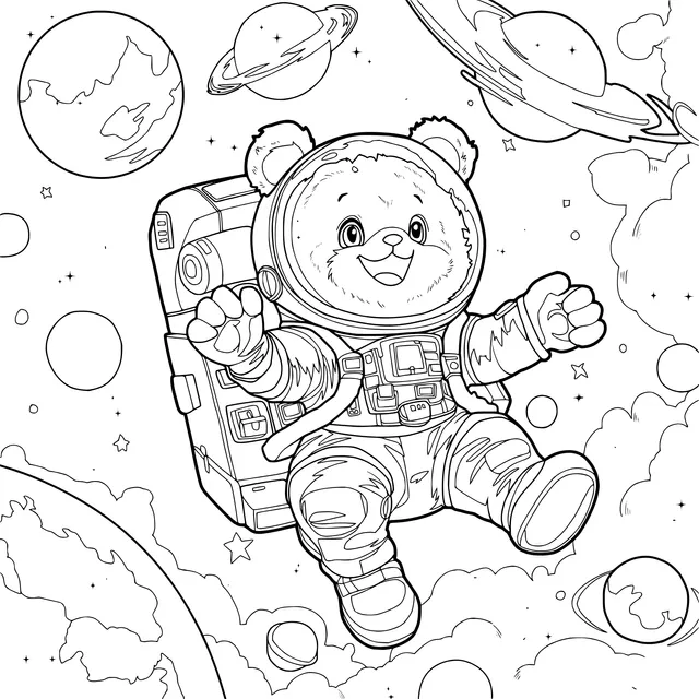 Teddy Astronaut's Space Journey