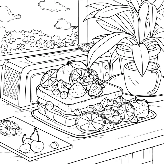 Delicious Breakfast by the Window