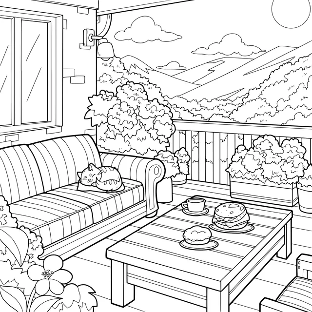 Cozy Balcony Time