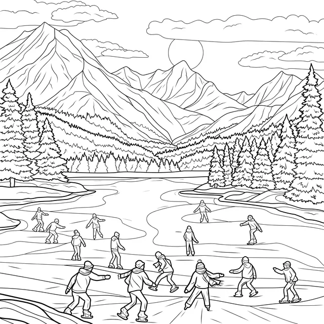 Winter Ice - Skating Scenery