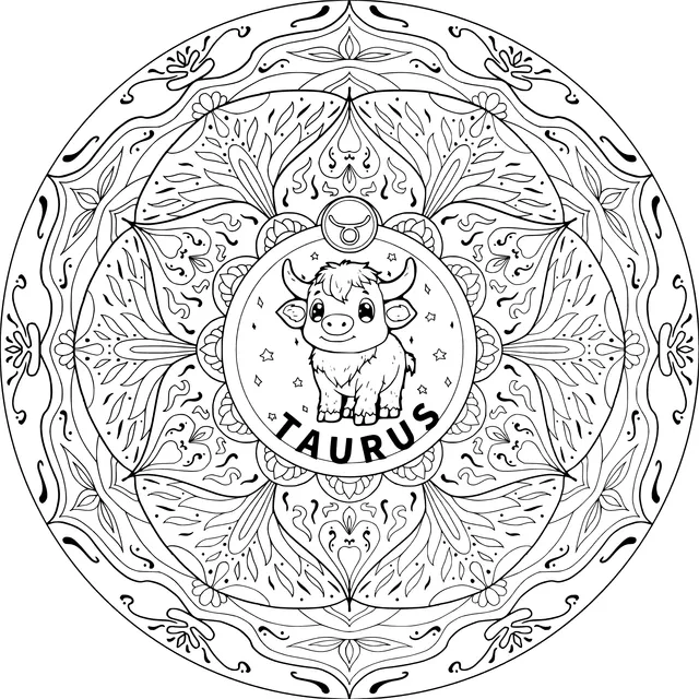 Taurus Mandala Pattern