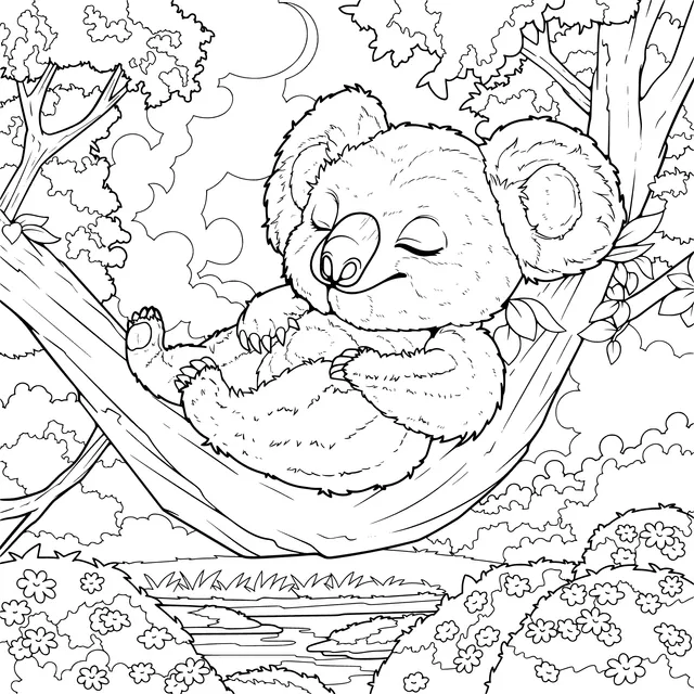 A Relaxing Koala