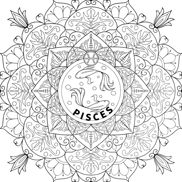 Pisces Mandala Pattern