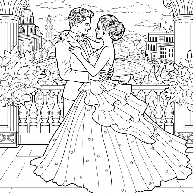 Romantic Couple Dancing