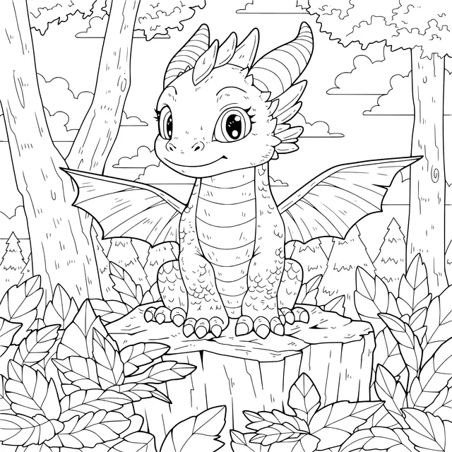 Cute Blue Dragon