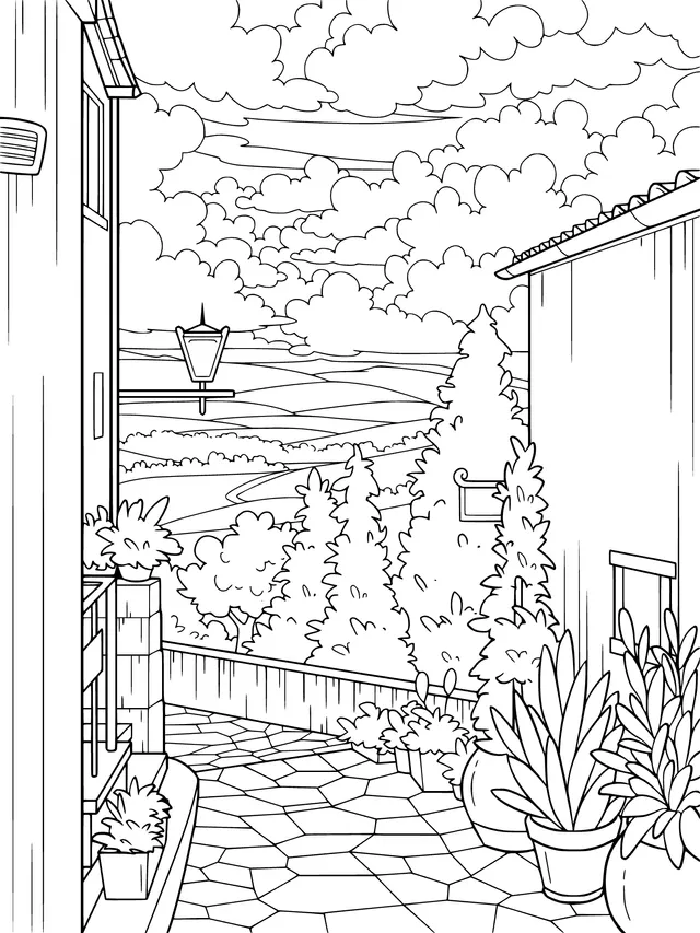 Charming Courtyard Scene