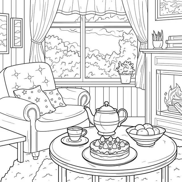 Cozy Living - room Scene