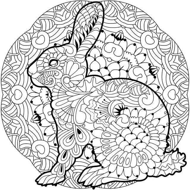 Colorful Rabbit Pattern