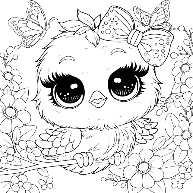 Adorable Little Bird Illustration