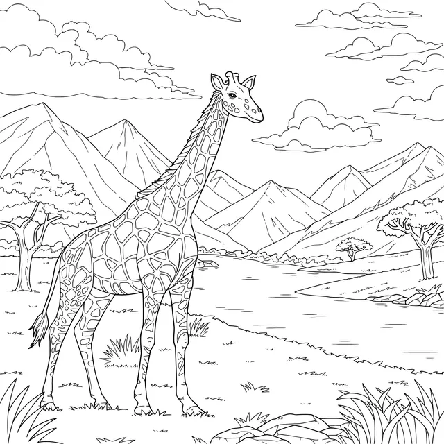 Giraffe in the Natural World