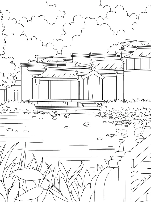 Chinese - style Courtyard Scenery