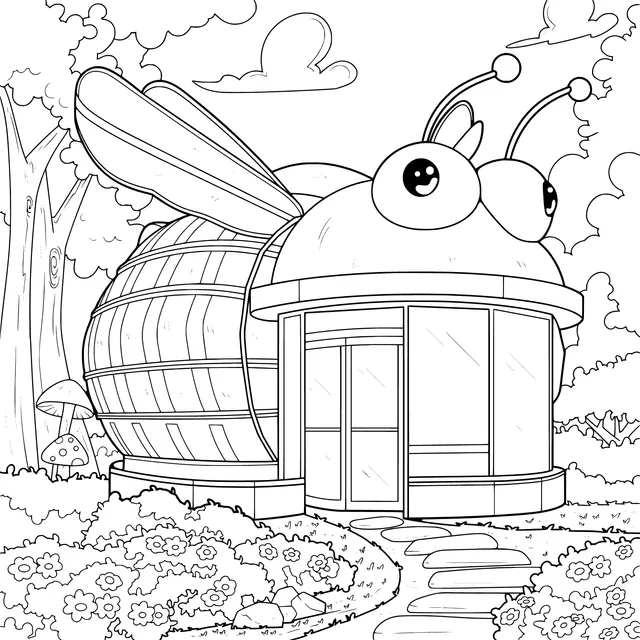 Cute Bee - shaped House