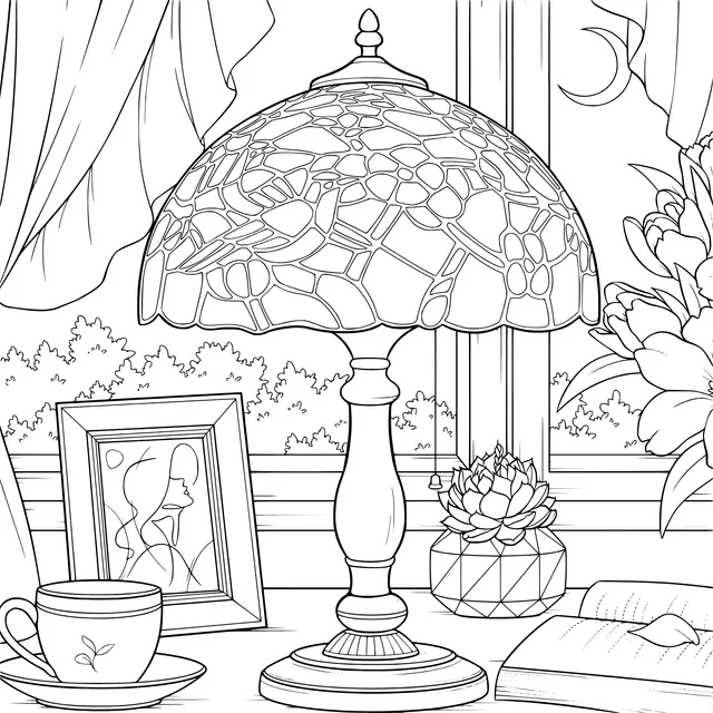 Cozy Table - lamp Scene