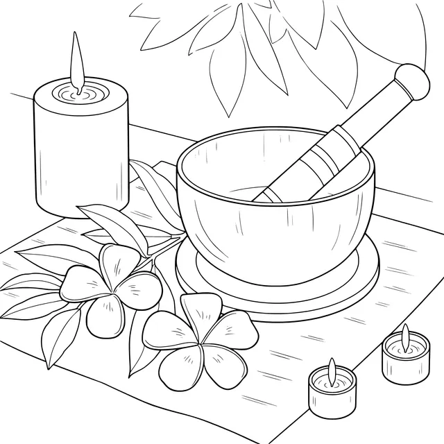 Serene Meditation Scene