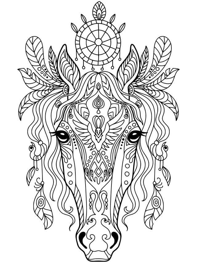 Ornamental Horse - Head Pattern