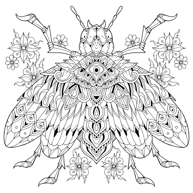 Exquisite Patterned Beetle