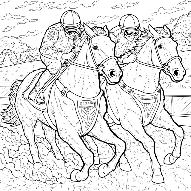 Intense Horse - Racing Scene