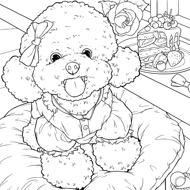 Cute Poodle Dog