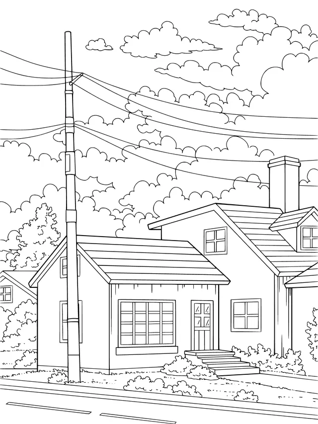Cozy Dusk Town Scene