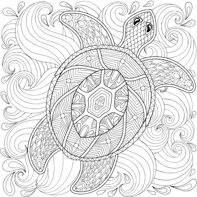 Dynamic Sea - Turtle Pattern