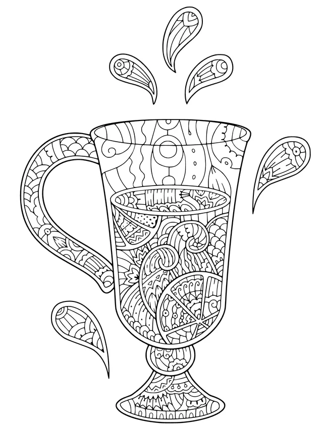 Ornamental Hot - Beverage Cup