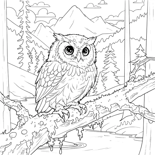 Owl in the Forest