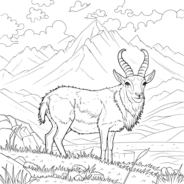 Mountain Antelope Landscape