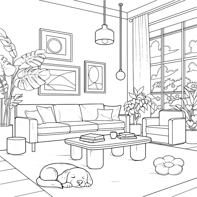 Cozy Living Room Scene