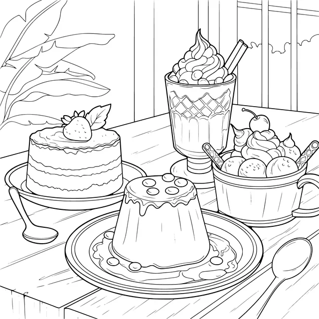 Delicious Dessert Scene