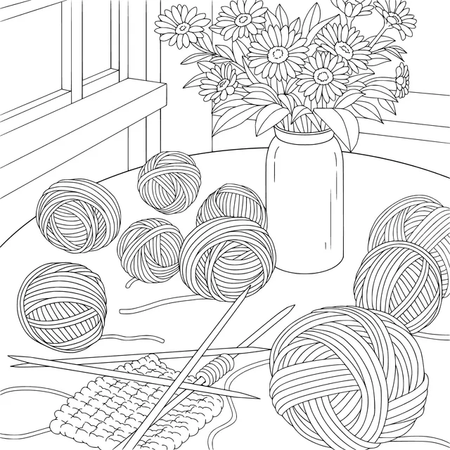 Cozy Knitting Time