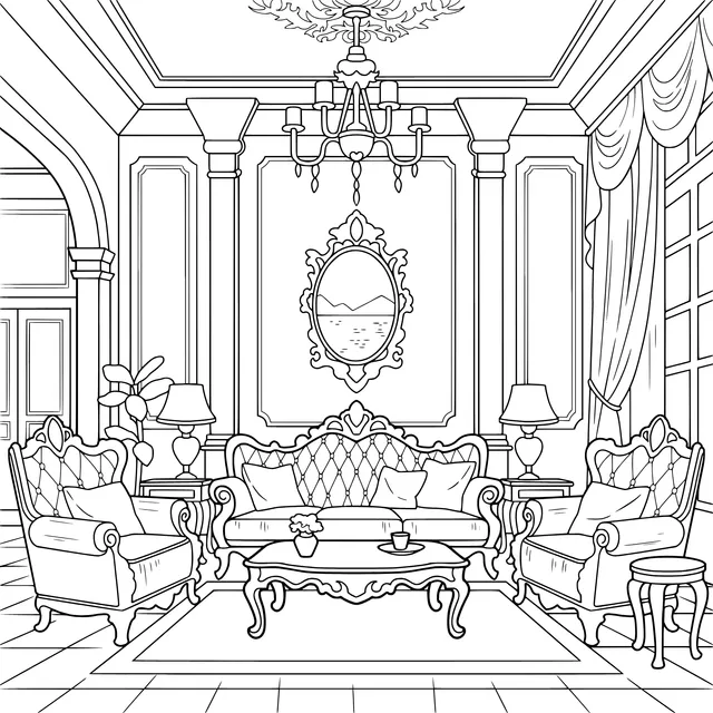 Elegant Living - room Scene